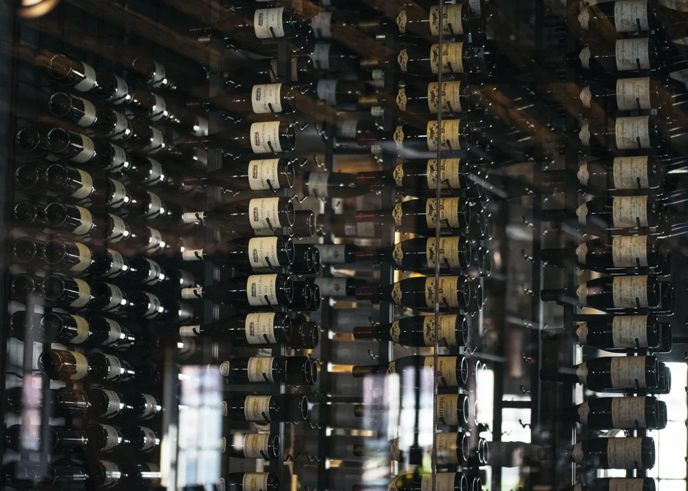 View of our Wine Cellar from our dining room.