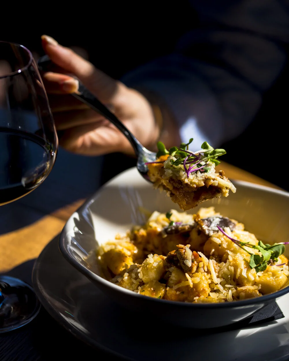 Gnocchi with seasonal vegetables