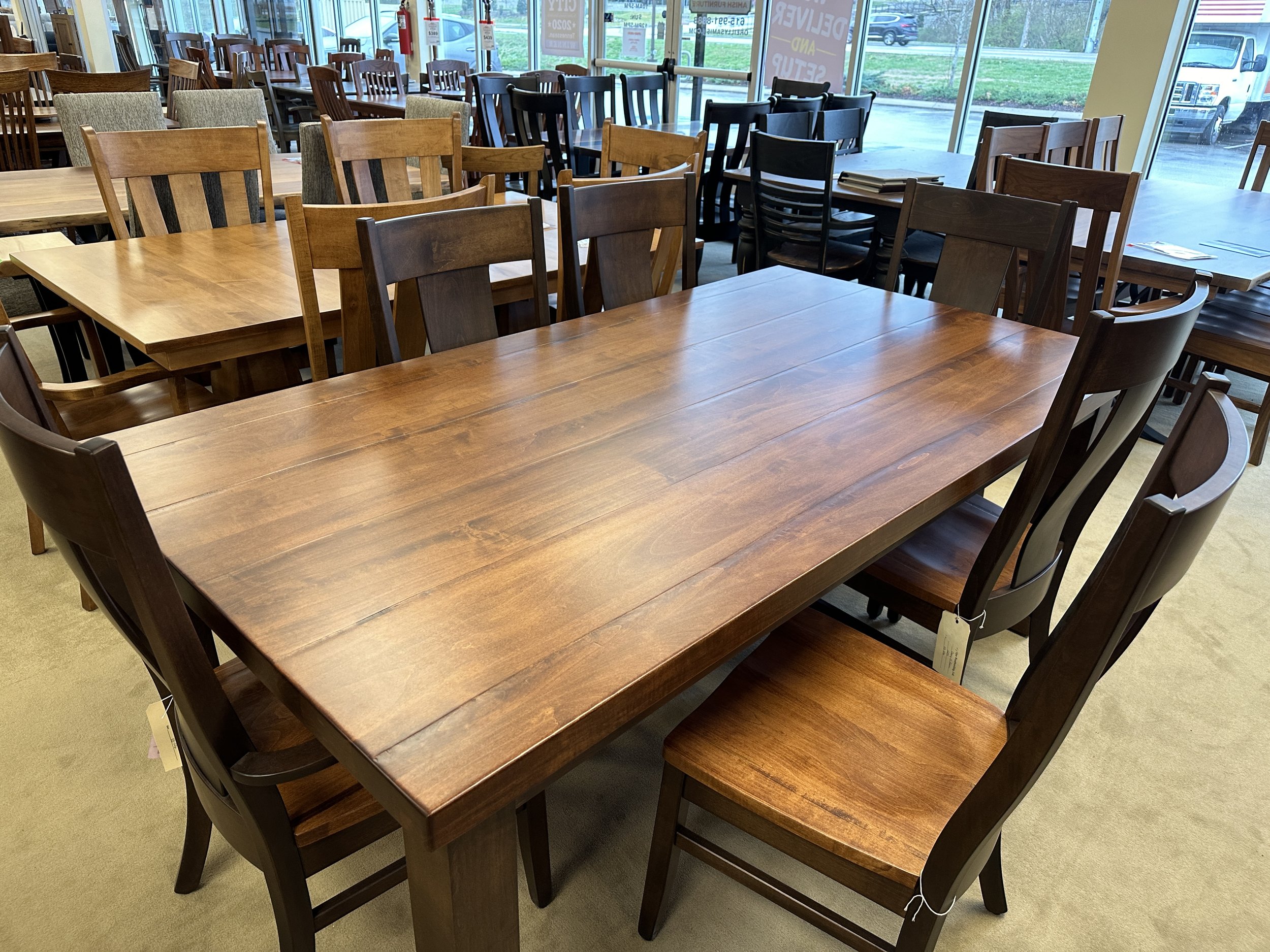 Amish Dining Table and Chairs