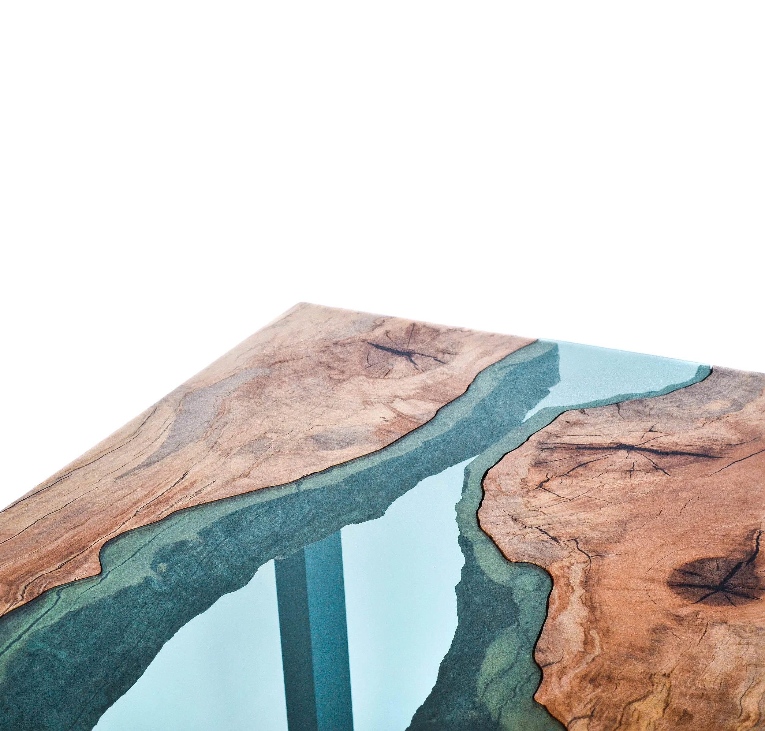 Glass River Dining Tables — Dave Crider Designs