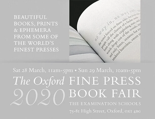 Oxford Fine Press Book Fair 2020