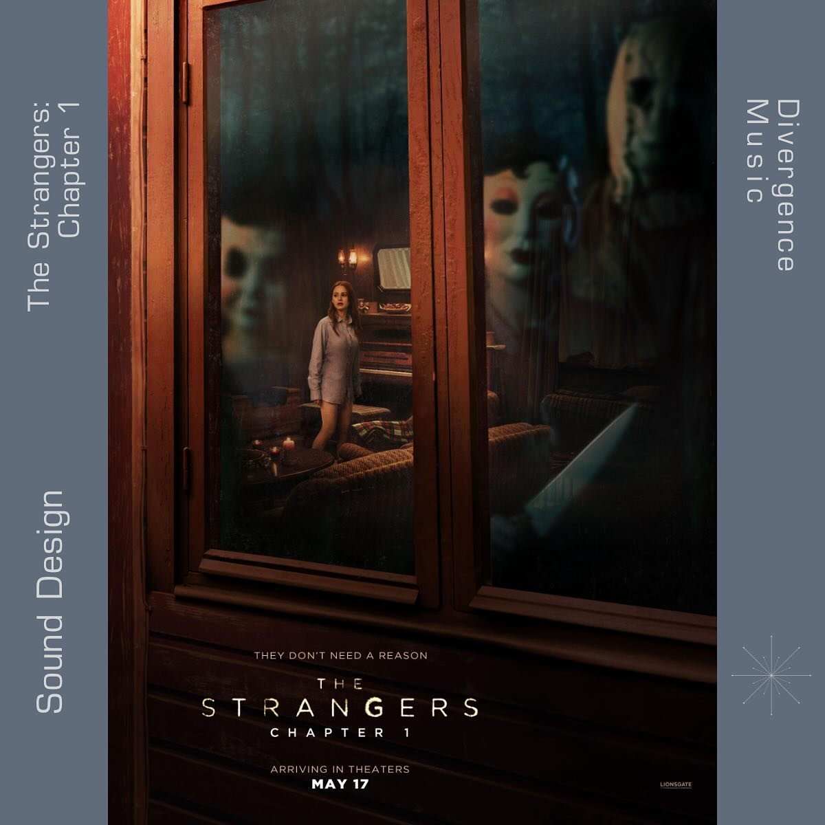 Check out some of our creepiest sound design from our Horror Tools series in the great new trailer for #TheStrangersMovie Chapter 1.

Always a pleasure to work with our friends at @lionsgate thanks for having us!