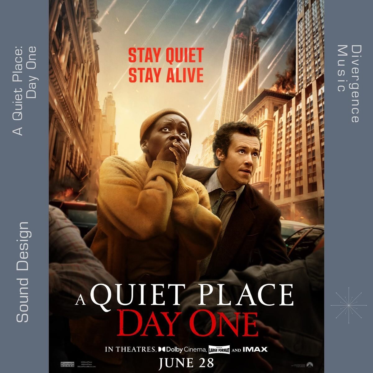 Excited for the return of one of our favorite series! Always featuring exceptionally creative uses of sound design in the campaigns, the latest @aquietplace Day One, features sounds from our Horror Tools series.

Thanks to @paramountpics for bringing