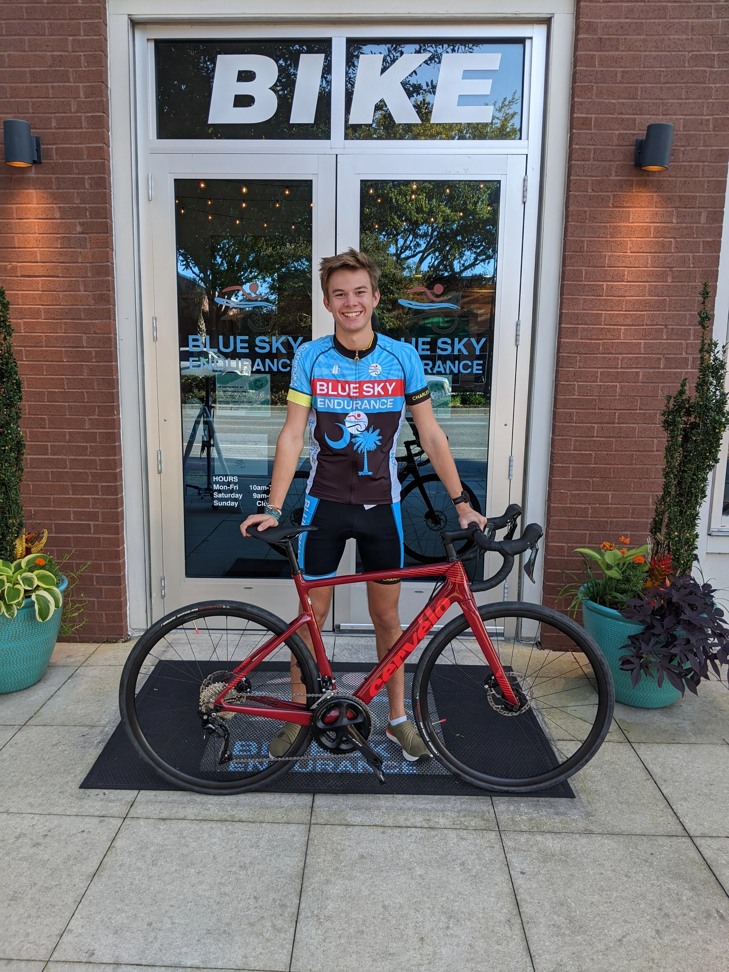 Men's Blue Sky Endurance Cycling Jersey 