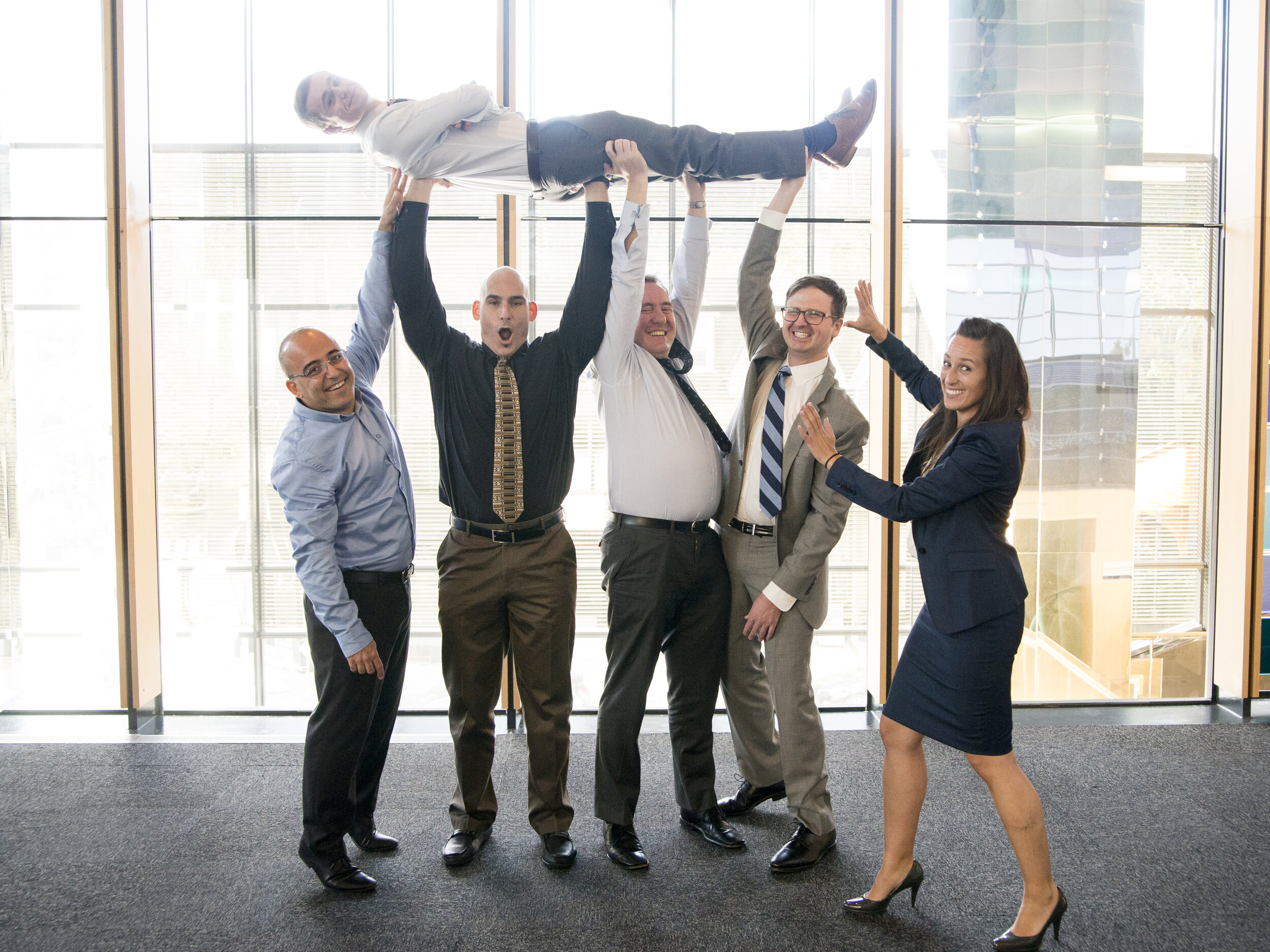 Orthopaedic Fellows 2016-2017 Top, L to R: Daniel Westacott, Amit Sigal, William Wood, James Kennedy, Ryan O'Shea, Claire Shannon