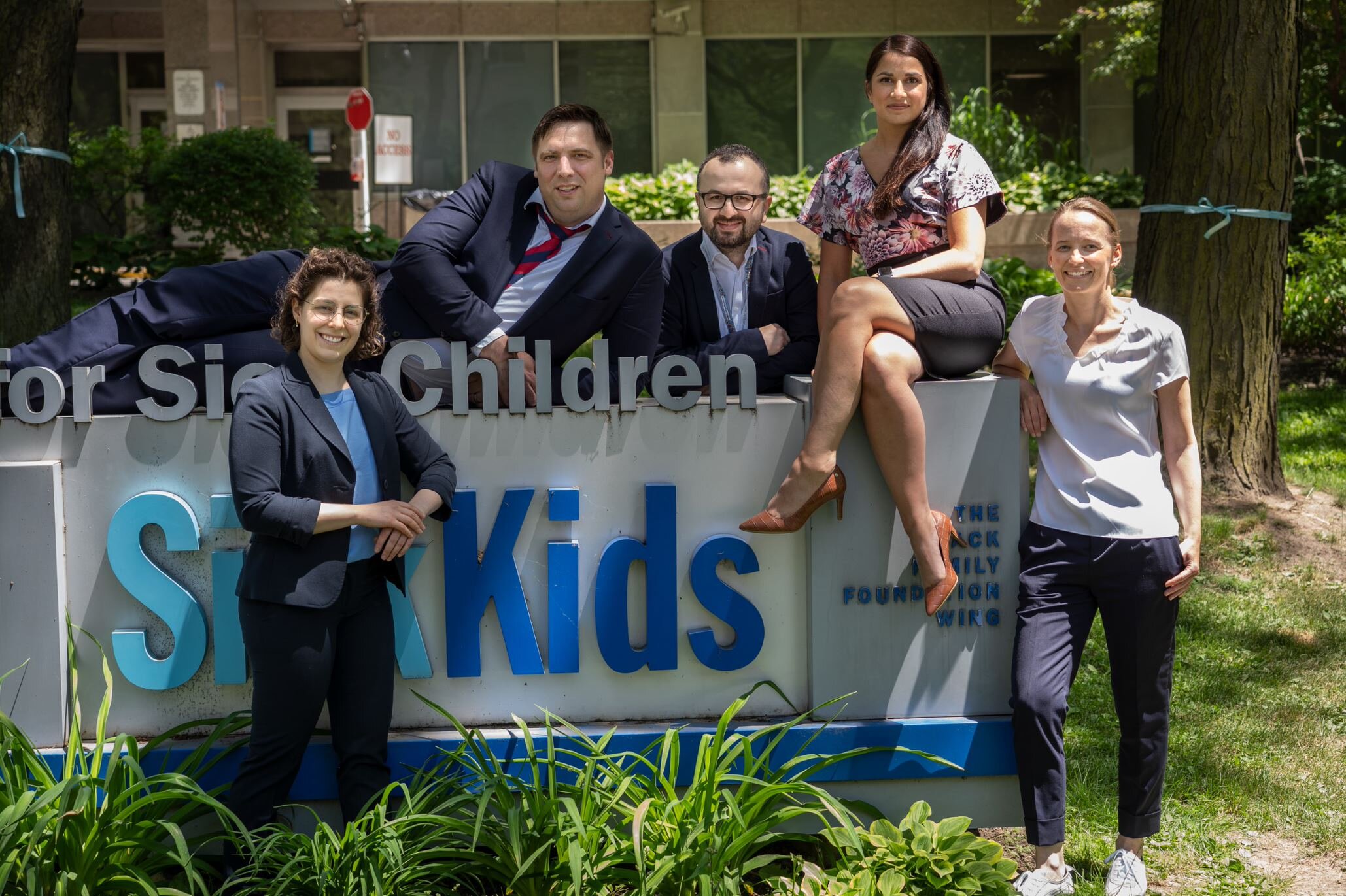 L to R: Eliane Rioux Trottier, Brett Rocos, Senol Bekmez, Laura Tillotson, Ruth Gremminger