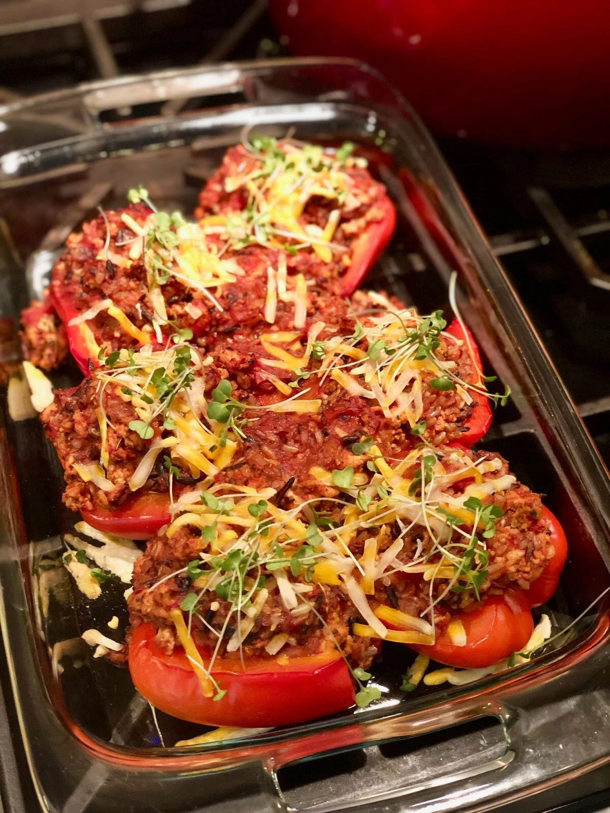 Turkey and Wild Rice Stuffed Peppers 