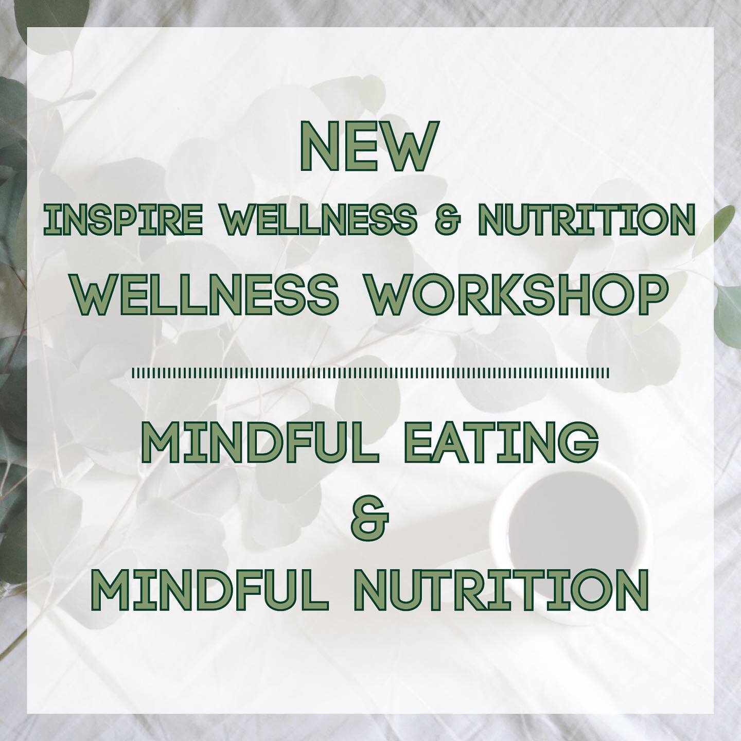 It&rsquo;s not too late to join us for our new session of Inspire Workshops!&nbsp;&nbsp;Use mindfulness techniques to learn how to pay attention to your eating habits, nutrition, and health!&nbsp;Sign up on our website - Link In Bio 🍎🥑🥕