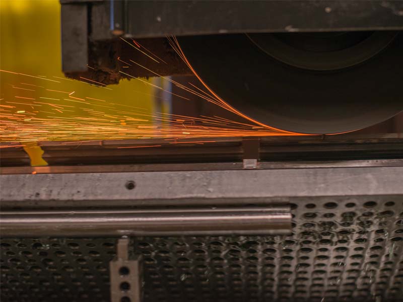  Our surface grinder doing some finishing work on conical head counter knives 