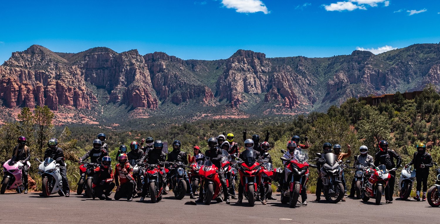 Phoenix Ducati Official Club members gathered together