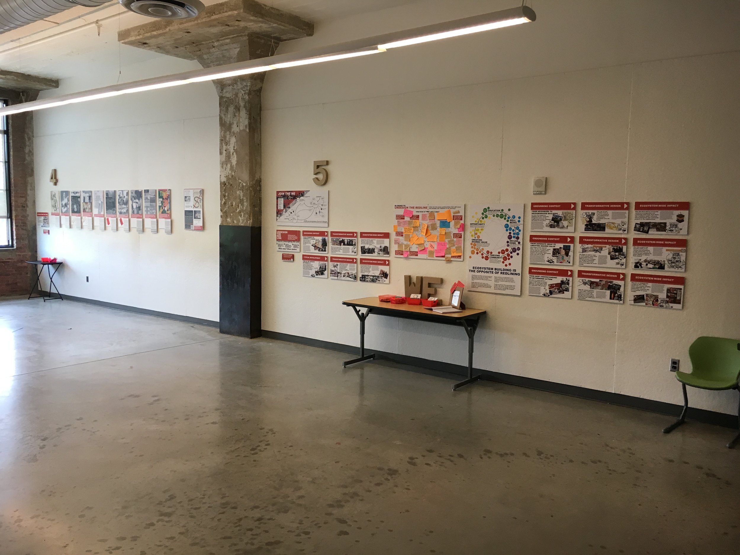 "Undesign the Redline" exhibit, Designing the WE, Baltimore, 2017