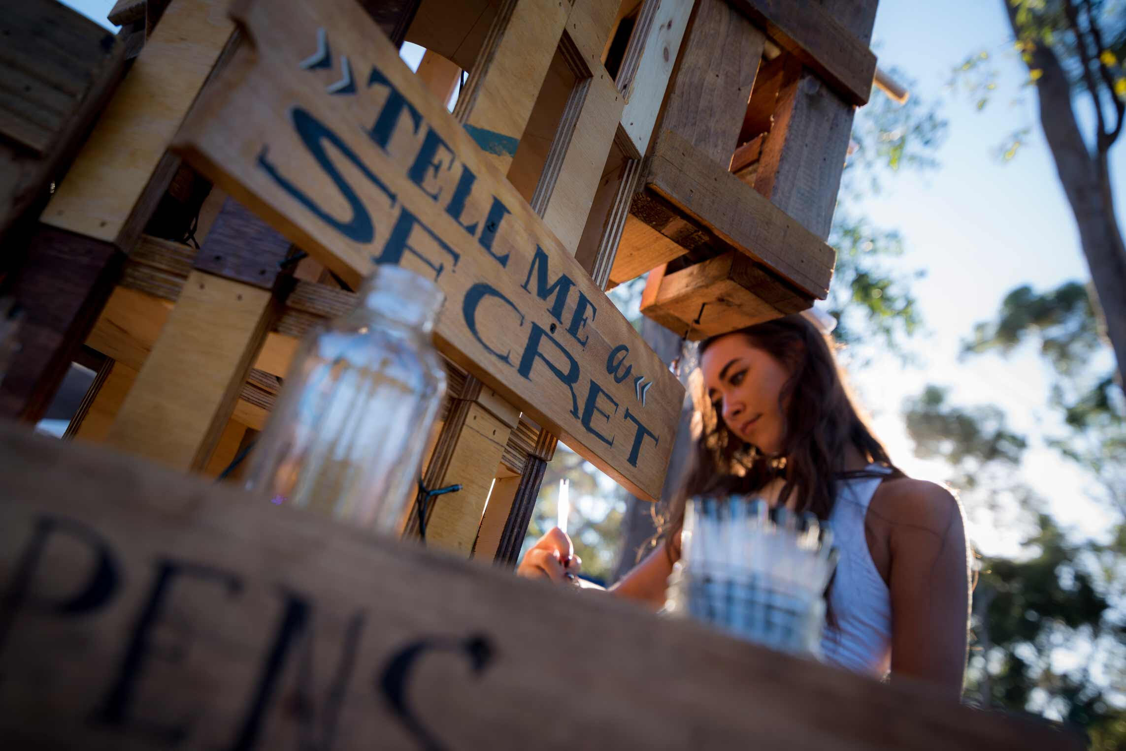 Installation, "The Message Tree", La Jolla Playhouse WOW Festival, 2015