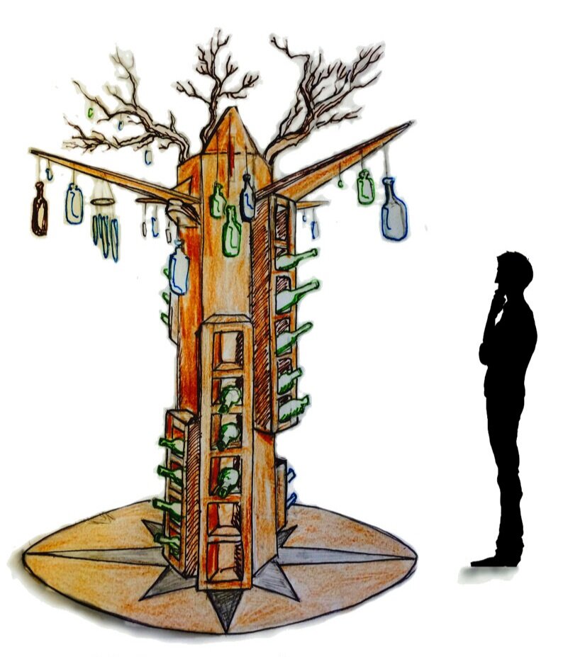 Installation, "The Message Tree", La Jolla Playhouse WOW Festival, 2015