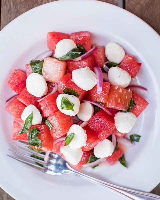 We might be ready or Fall, but we are holding on to these yummy Summer salads as long as we can!! 🍉
.
#watermelonsalad  #summersalad #cafebernardo #eatersacramento #exploresacramento #eatsacramento #sacfarm2fork #igersac #sacfoodie #sacfoodies #scou