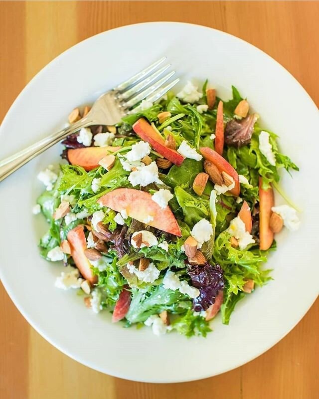 When it's this hot a seasonal summer mixed green salad will cool you right down.  Pair that with a slushie and you've officially mastered Mondays.