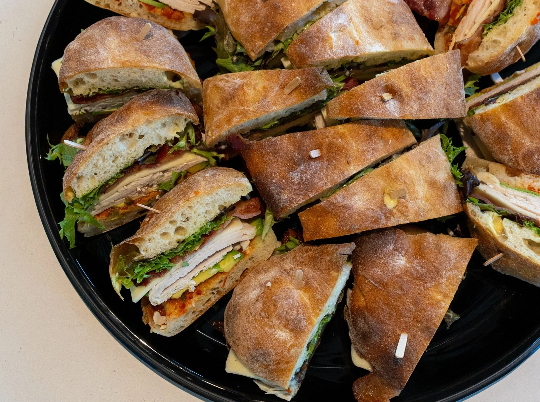 turkey sandwich platter