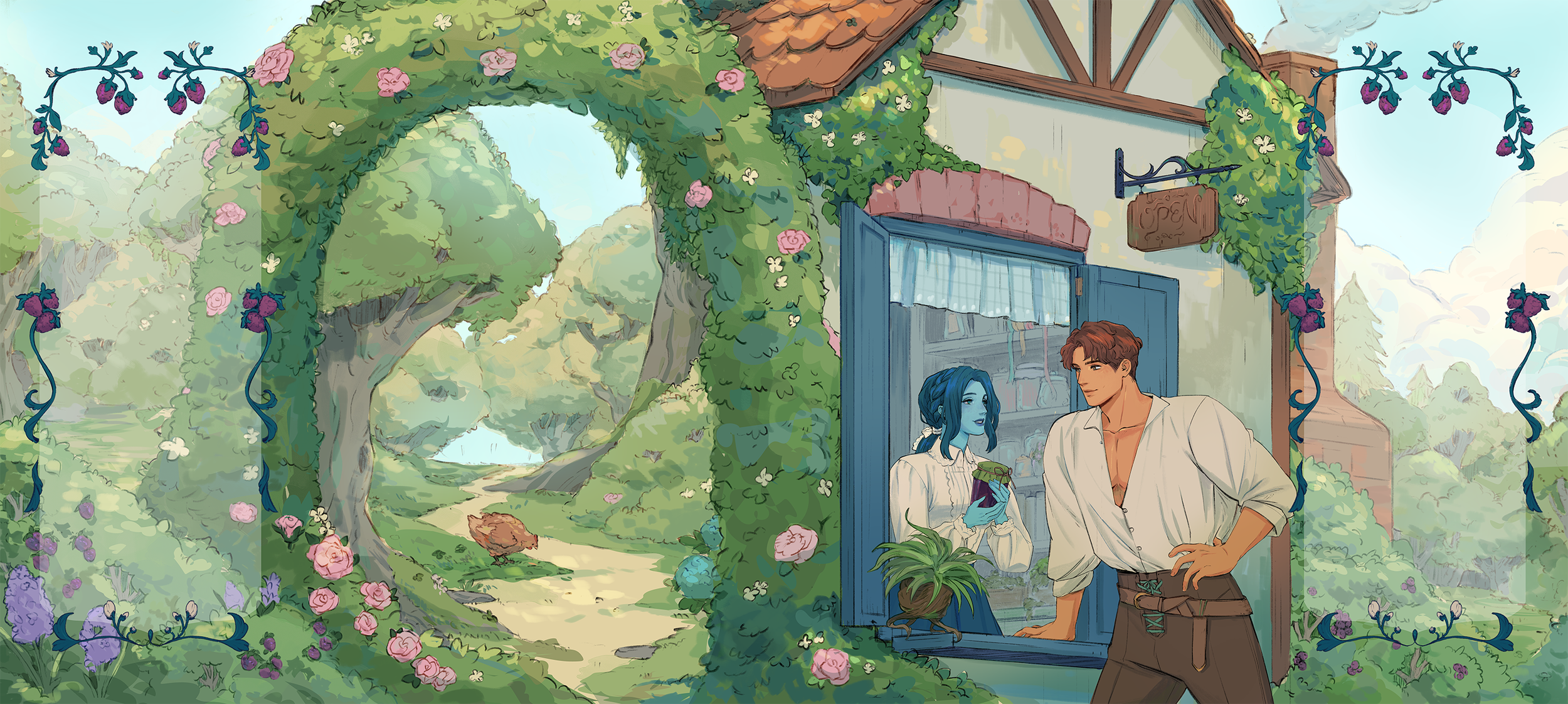 Bad Women Books Special Edition Dust Jacket Design for The Spellshop by Sarah Beth Durst