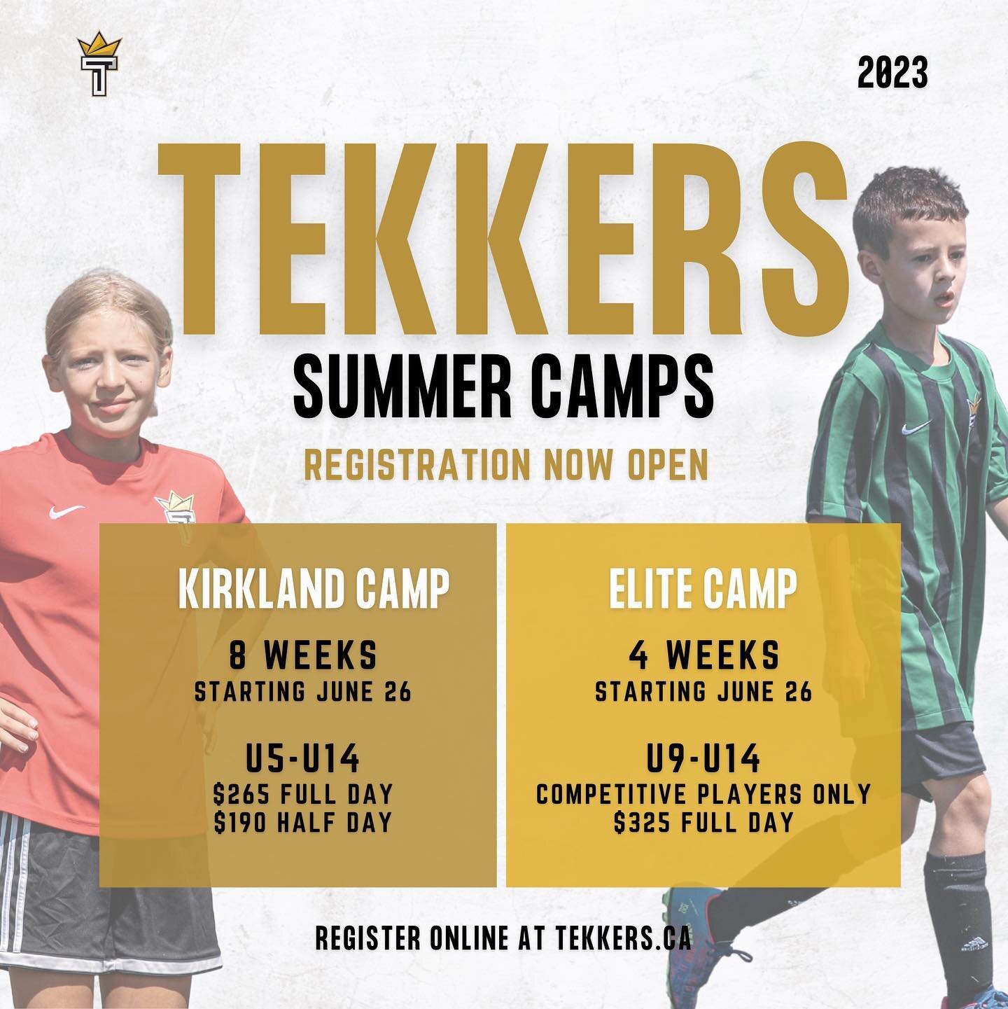 NOW OPEN: 2023 Kirkland &amp; elite summer camp registration. Sign up now at the link in our bio. 

+ stay tuned for more camp announcements coming soon!

-

MAINTENANT OUVERT : Inscription au camp d'&eacute;t&eacute; 2023 Kirkland &amp; elite. Inscr
