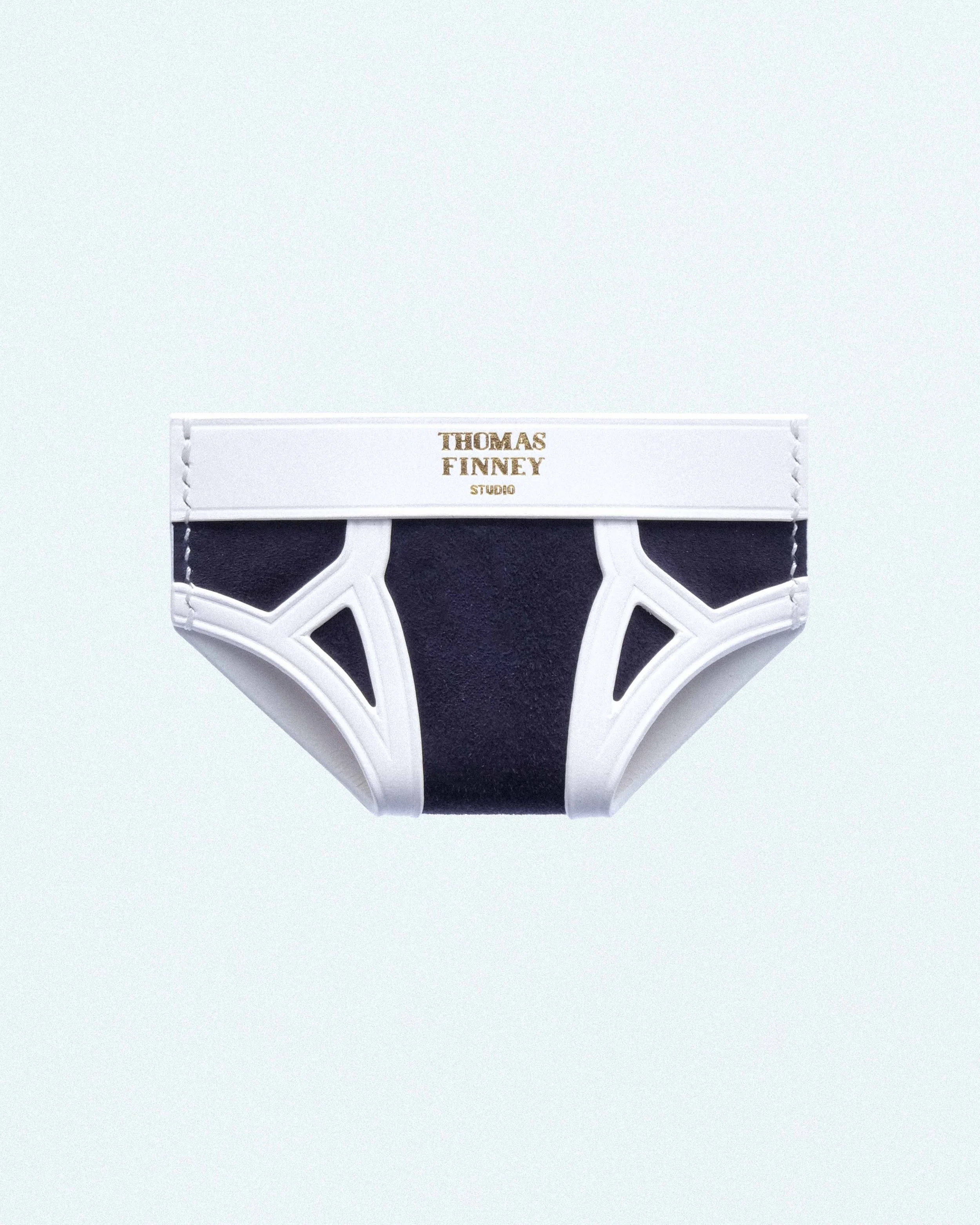 BRIEF CARD CASE IN NAVY SUEDE WITH WHITE TRIM-3.jpg