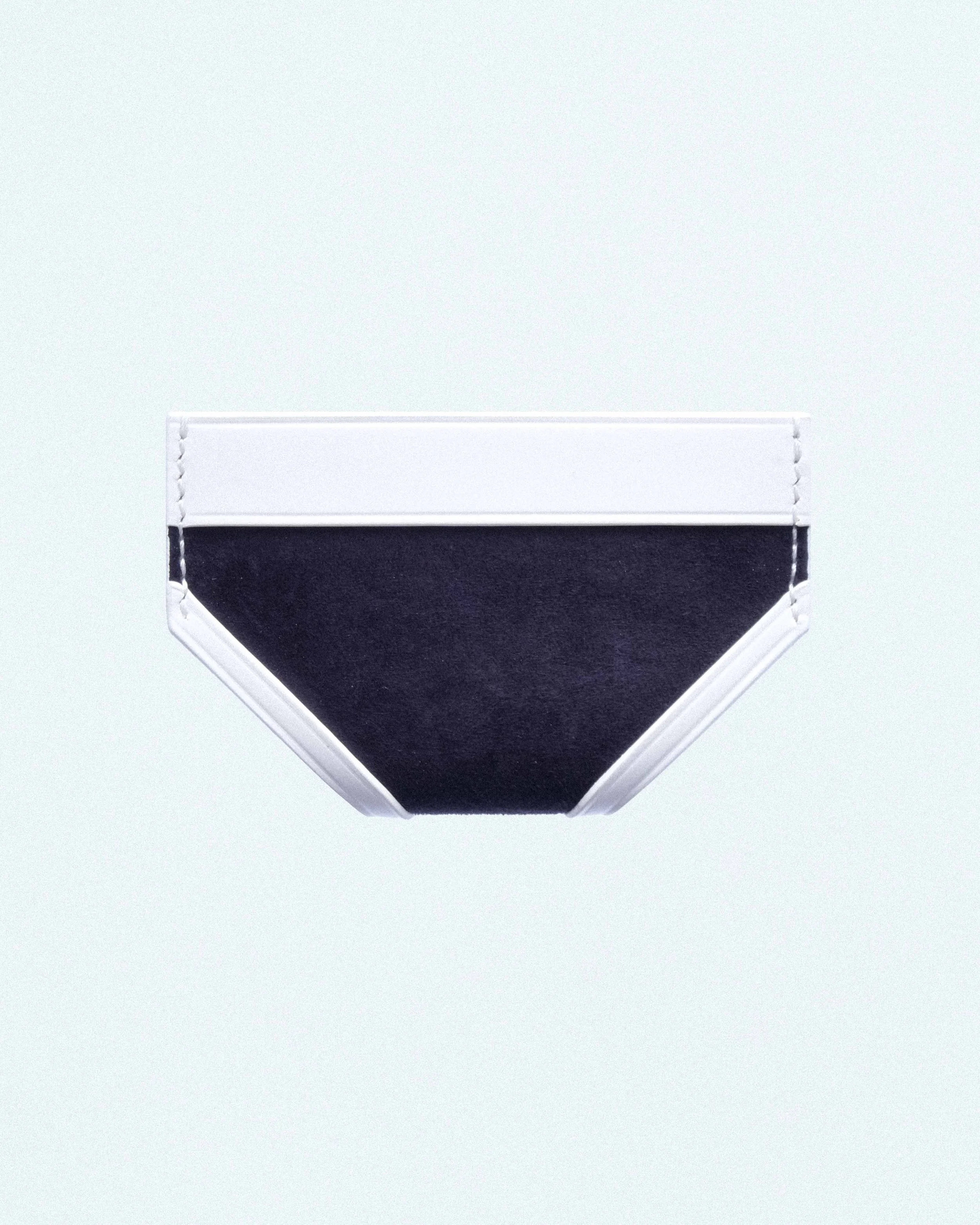 BRIEF CARD CASE IN NAVY SUEDE WITH WHITE TRIM-4.jpg
