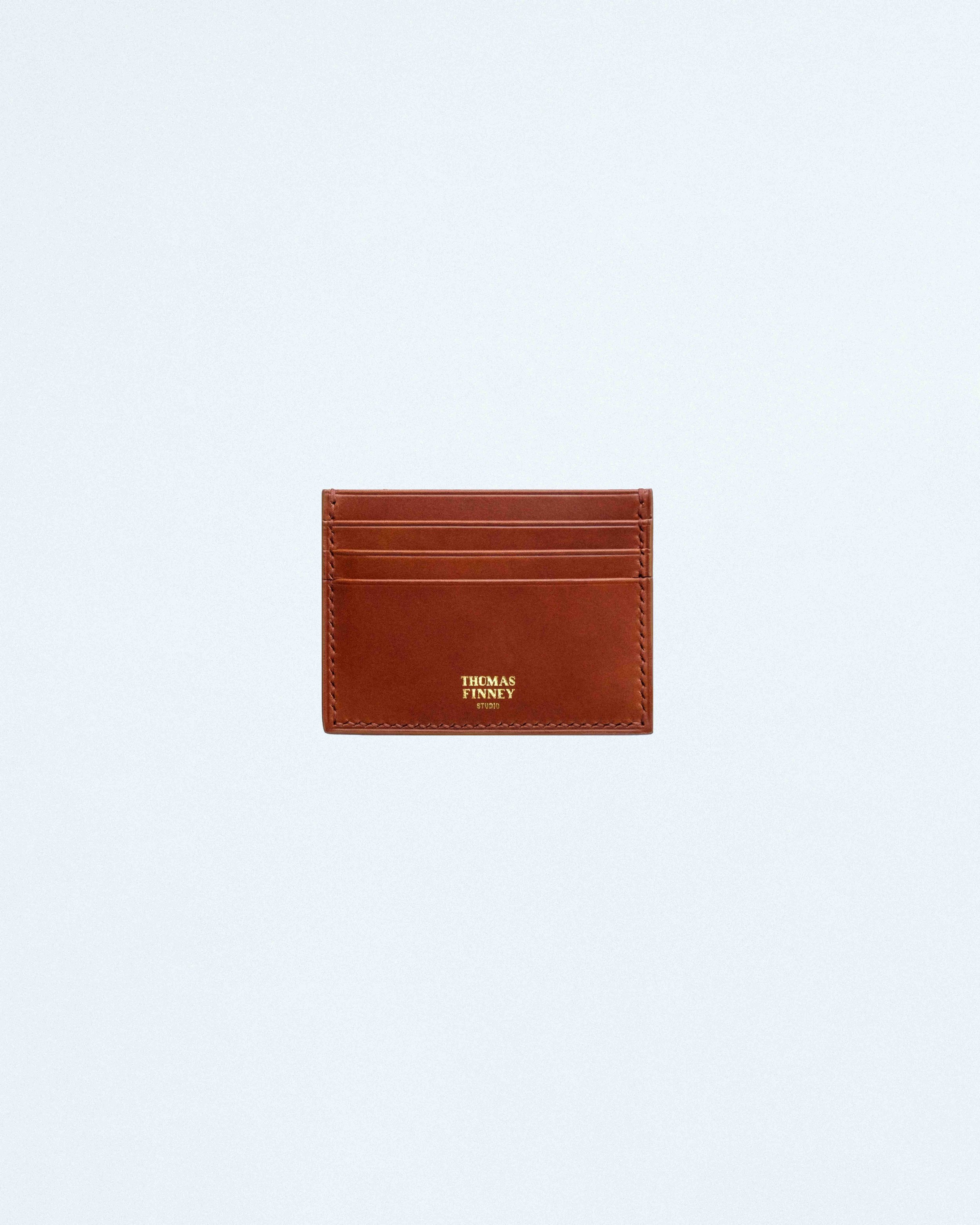 Seven Pocket Card Case in Brown Leather