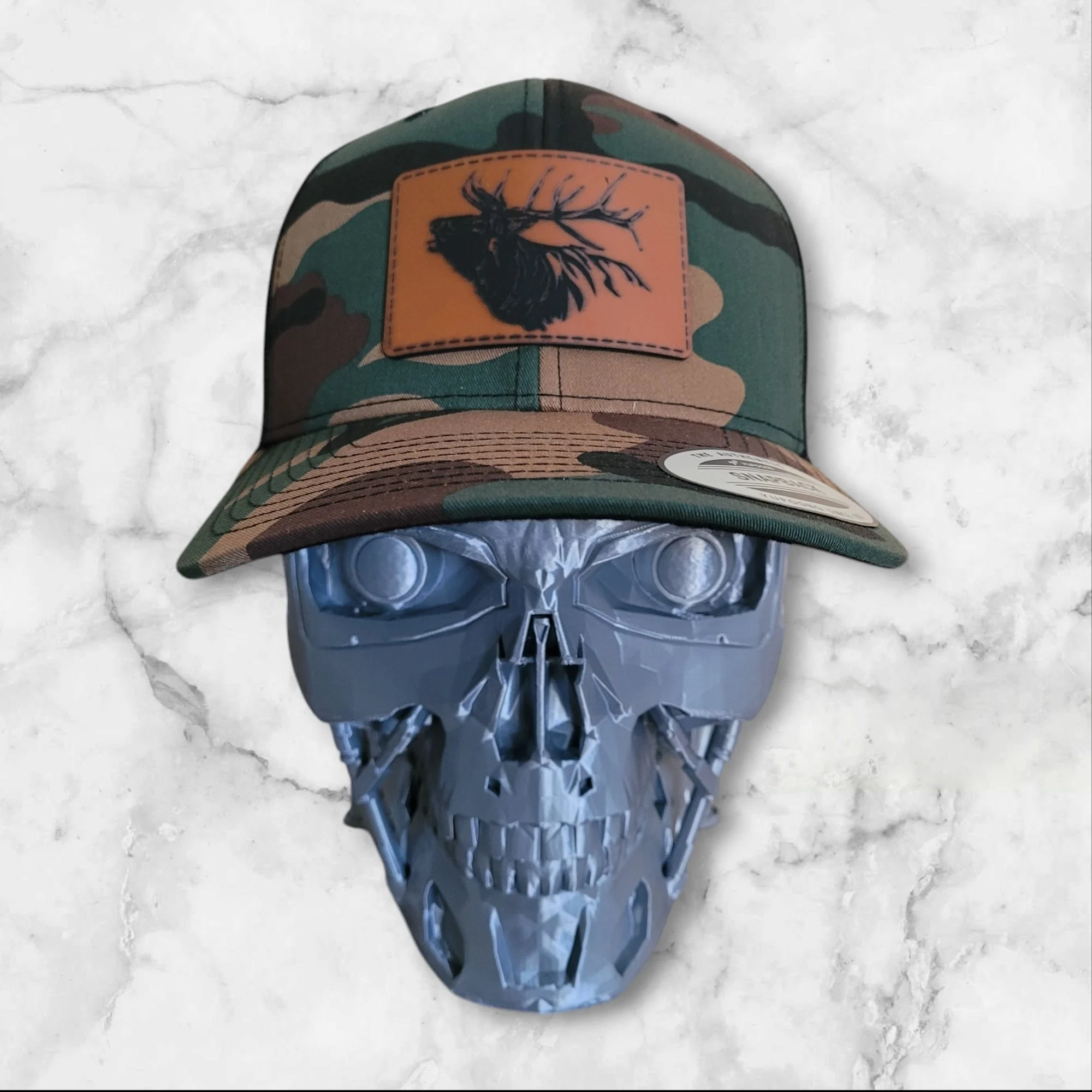 Trucker Hat with Buckskin Leatherette