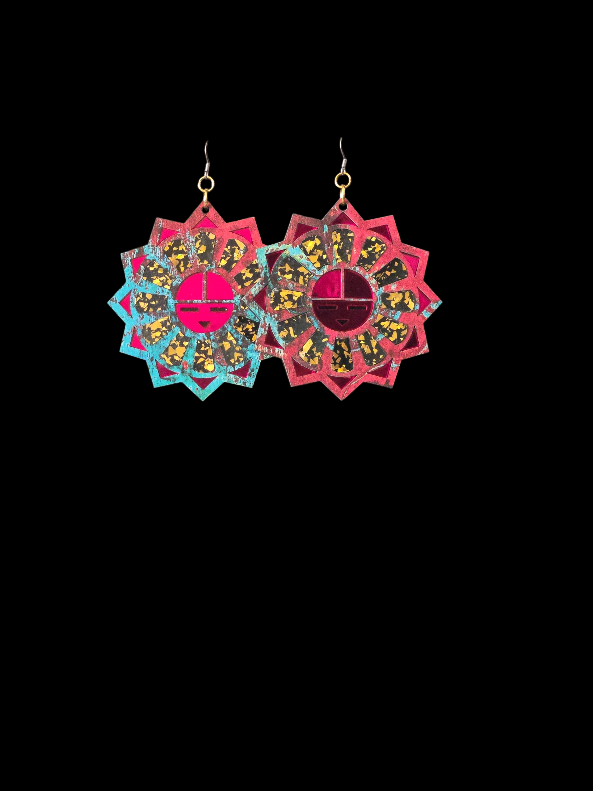 Zuni Sunface Inlayed Acrylic