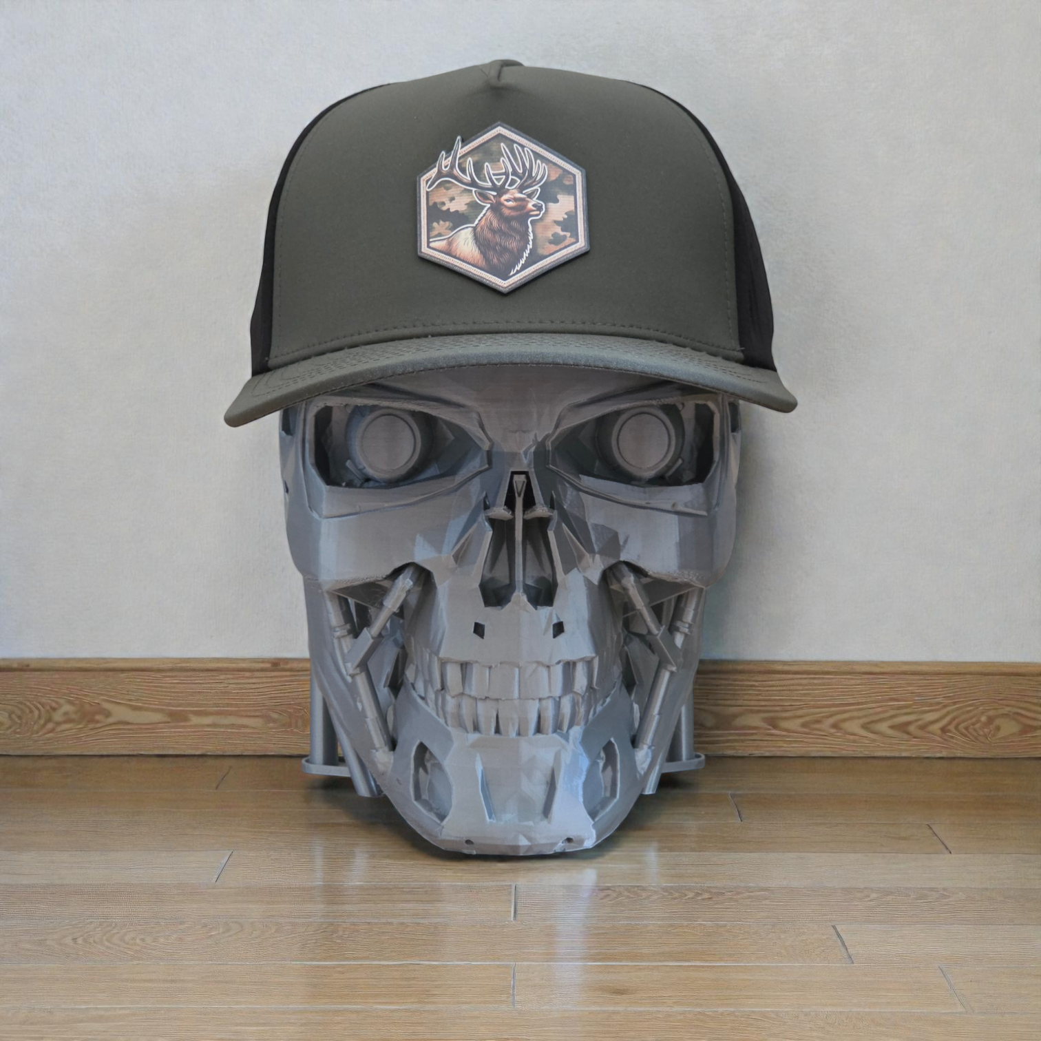 5-Panel Hat with UV Printed Elk Patch