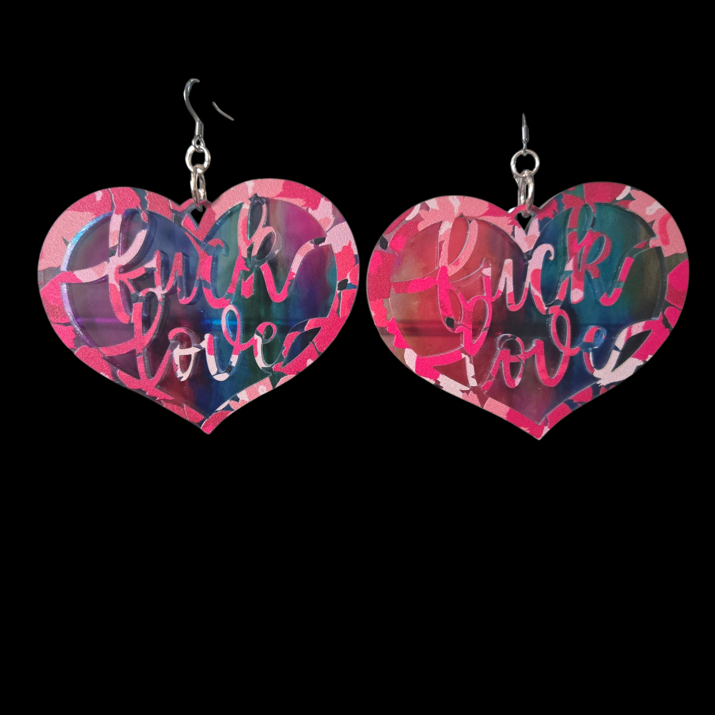 Overlayed Floral Fnck Love