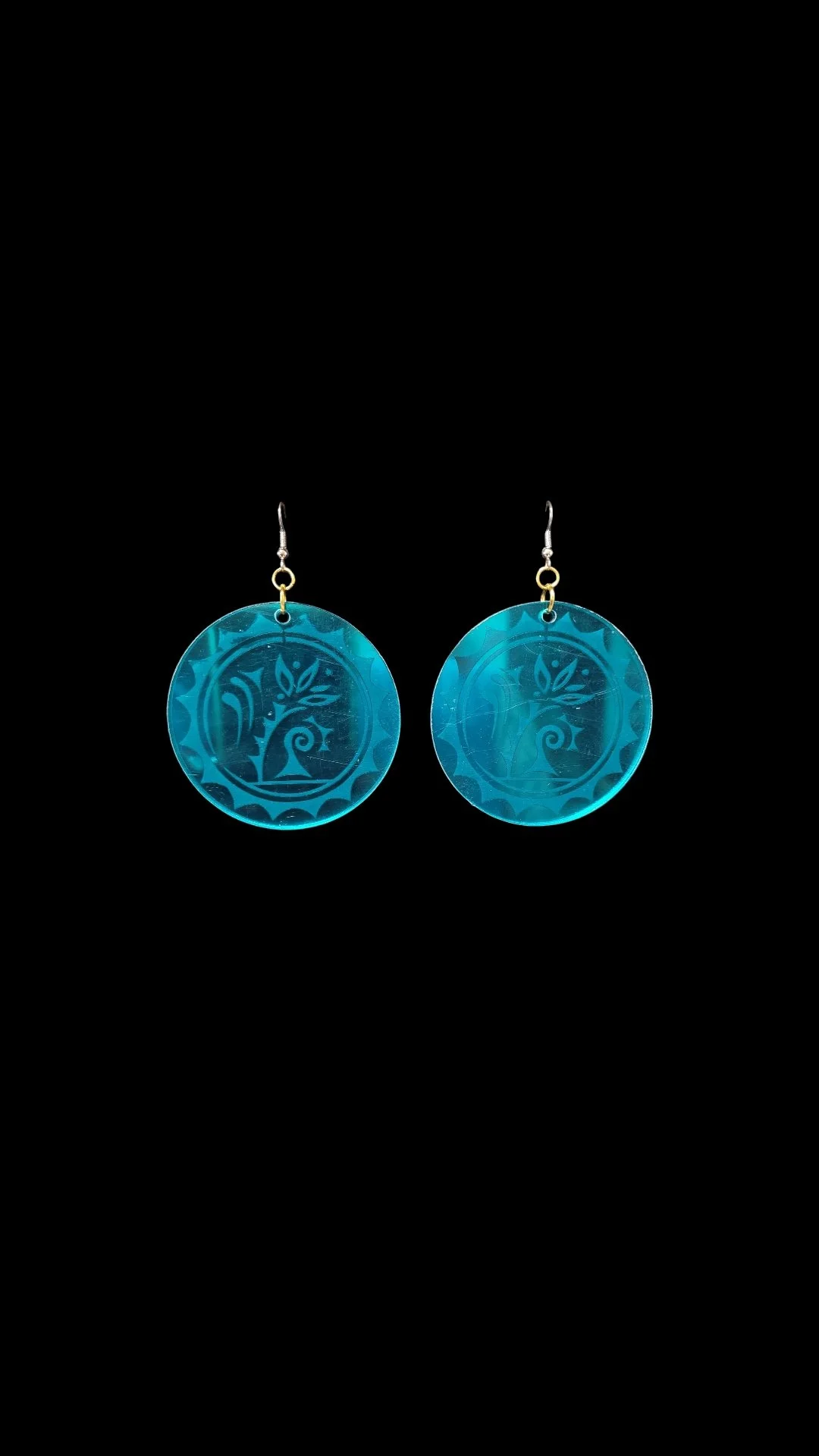 Mirrored Engraved Pueblo Florals