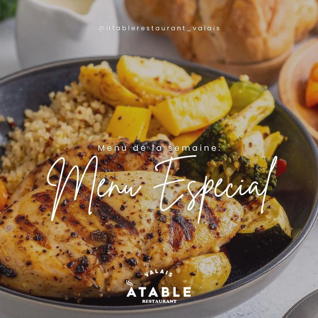 R&eacute;servez votre table au Restaurant Atable Sierre !

Venez vivre une exp&eacute;rience culinaire chaleureuse et raffin&eacute;e au c&oelig;ur de Sierre.

Momentos especiais merecem um lugar especial, a sua mesa espera por voc&ecirc;.

📍 Rte de