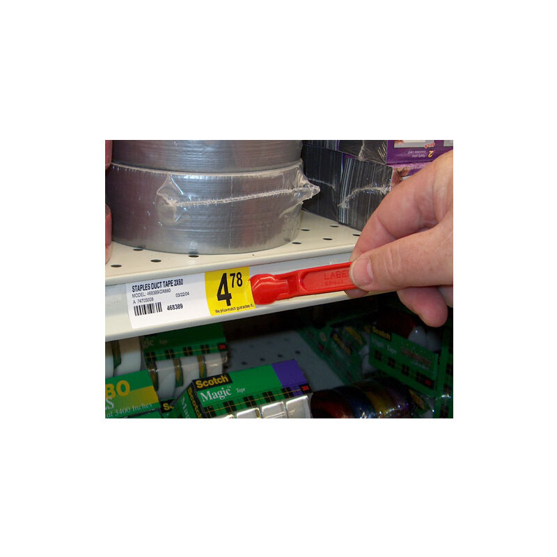5.125 in. Accessory Fastener & Label Remover Plastic Tool, Black 