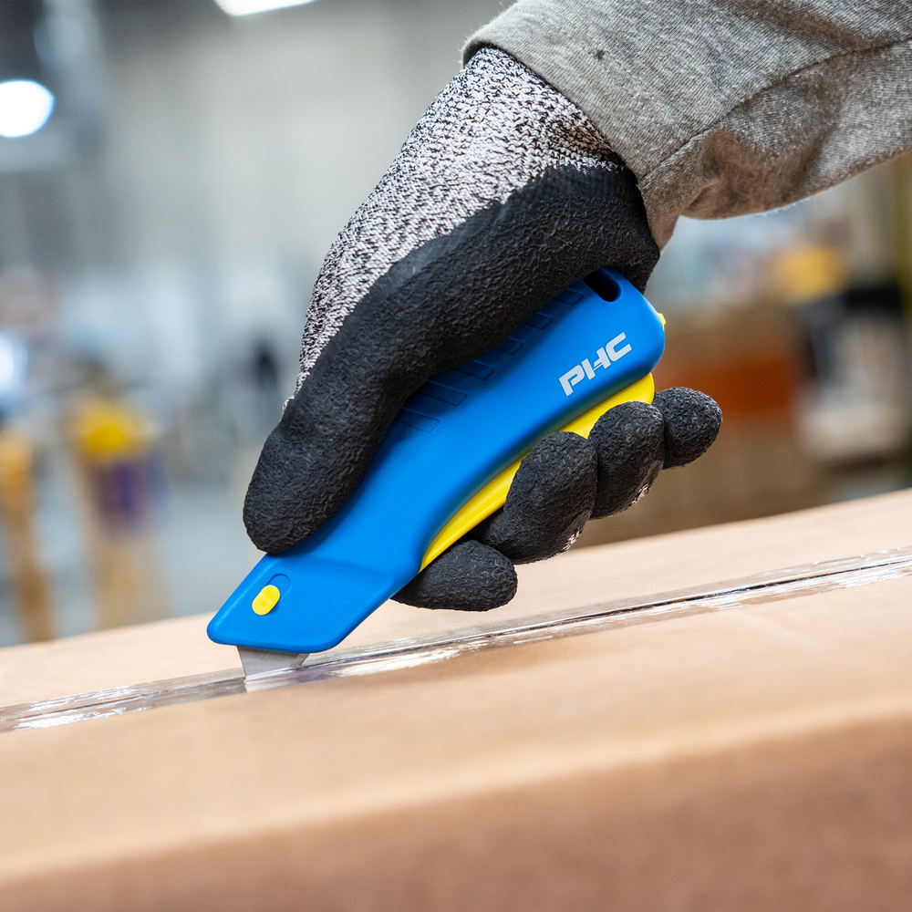 Rapid Edge 4 Color Acrylic Utility Knife, Serrated Utility Blade