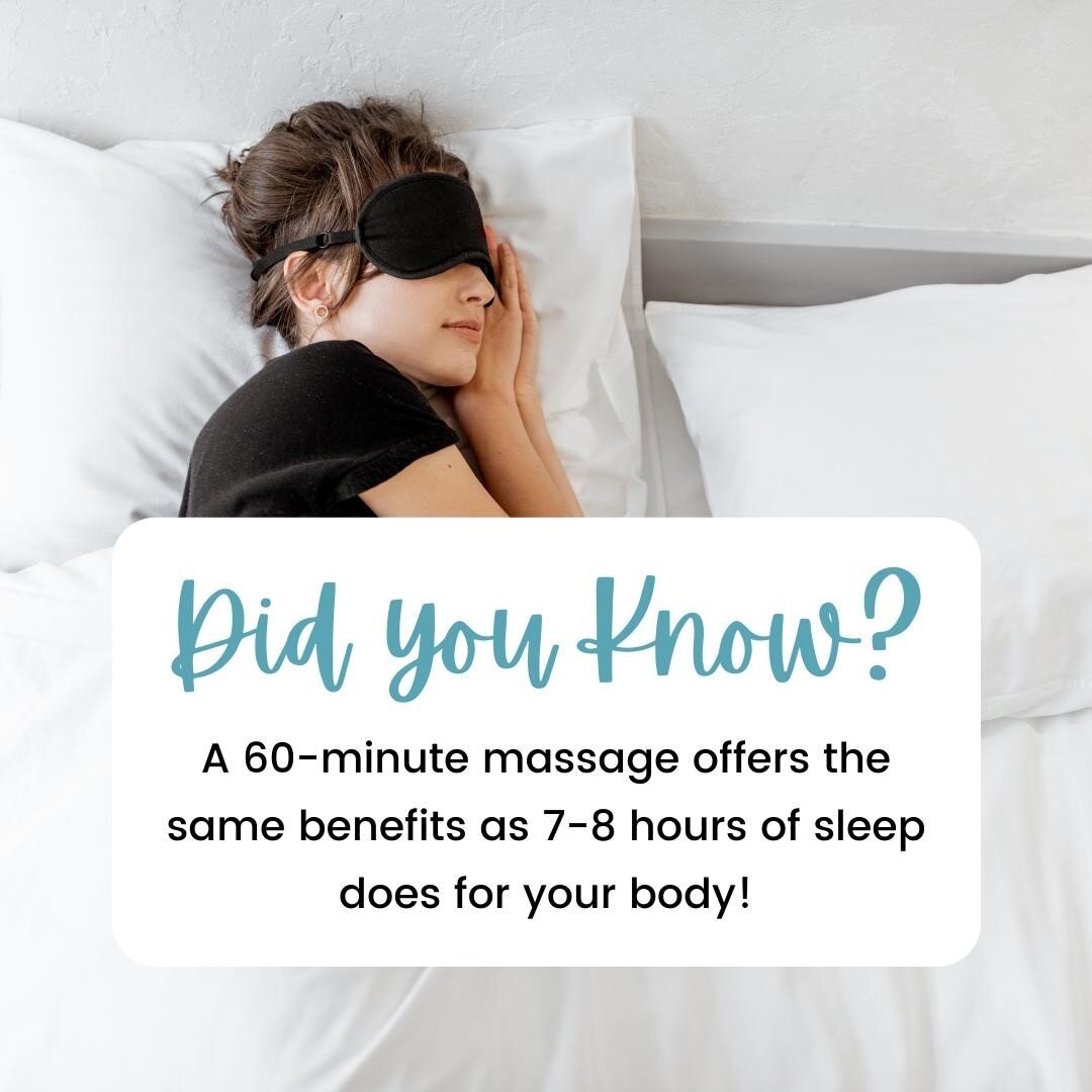🤔Did you know this? A 60-minute massage can really help with recovery whether it be from the myofascial release or the stress-relieving benefits that comes with massage.💆&zwj;♂️⁣
⁣
If you're feeling tense, lethargic, or sore get yourself in our stu
