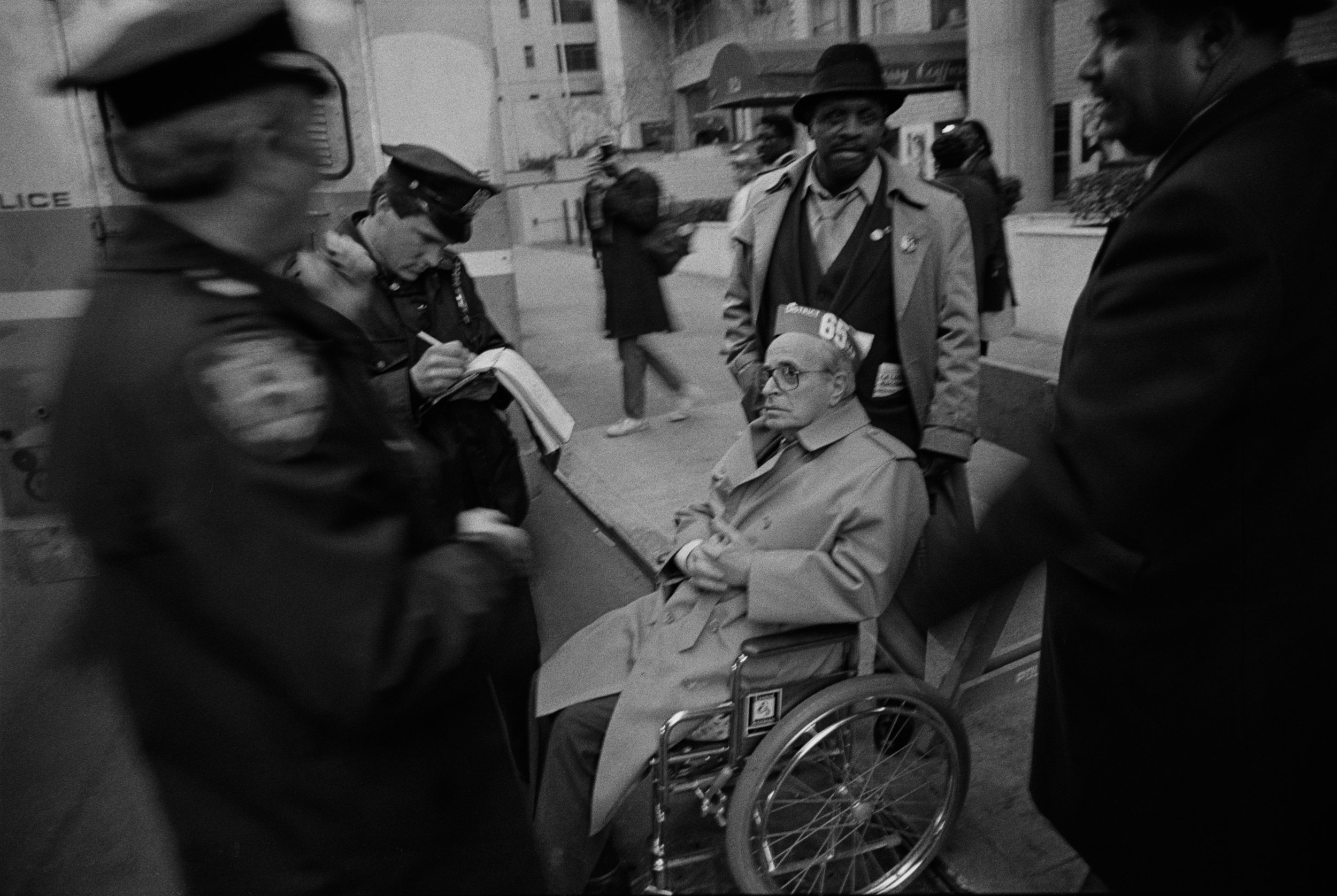 protest arrest @ south african consulate, 1988