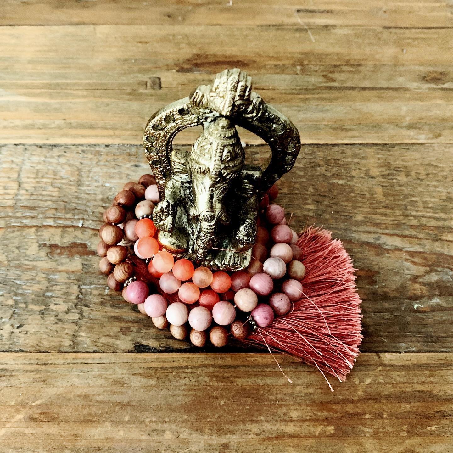 Ganesha - the remover of obstacles. I have this on my altar as there are obstacles that I have to face as a deaf yoga teacher. In yoga teacher training, I have to make a choice whether to do the poses and miss the cues or to watch the cues and not do