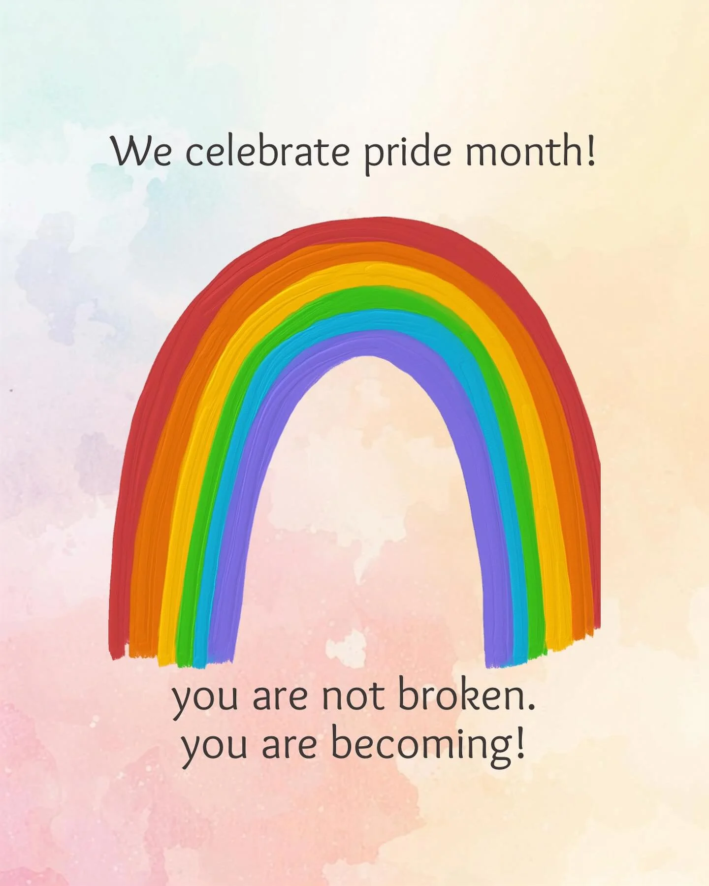 Pride began as a movement, and it continues as a powerful act of self-acceptance. 

This month, we celebrate authenticity, resilience, and the courage it takes to live your truth.

Wherever you are in your journey, you deserve compassion, especially 
