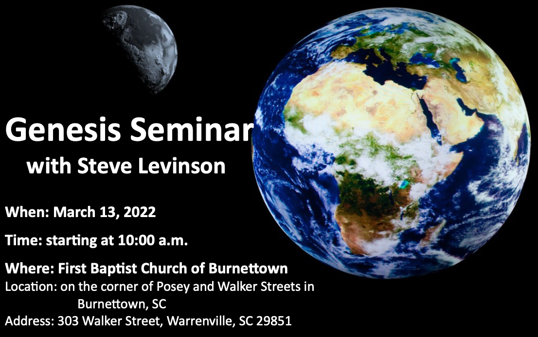 Genesis Seminar with Steve Levinson