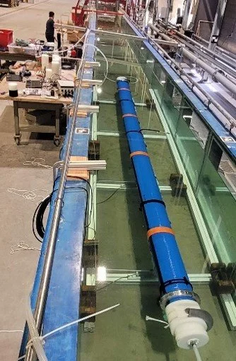 submersion control SeaStrut pressure adaptive tubes laboratory test Deltares Impact-9