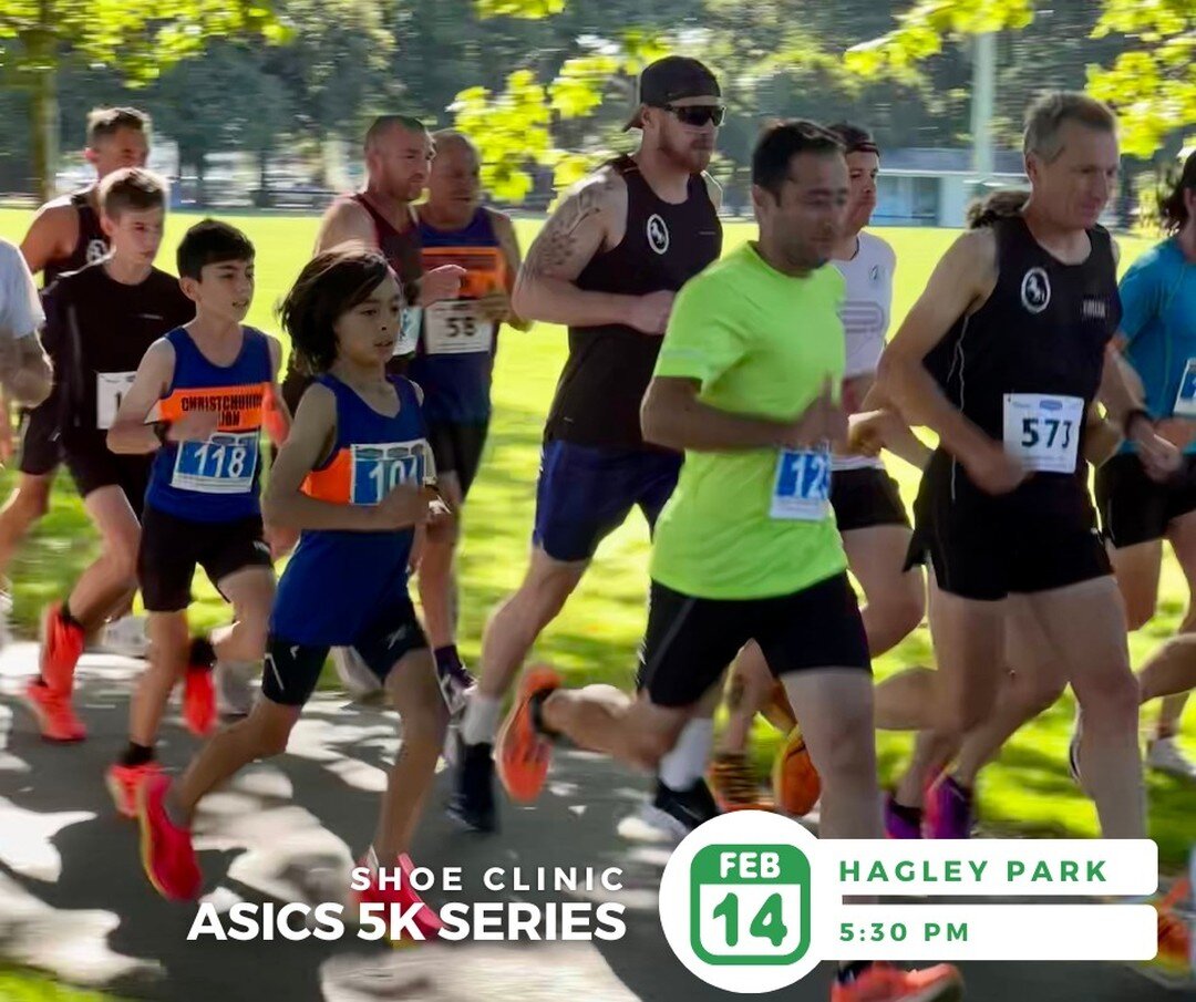 Tuesday, 14th February - final run of this year's Shoe Clinic ASICS 5K Series. Make the most of this very special day, run to your heart's content and celebrate with our vibrant community! Sausage sizzles and awesome prizes awaits. 
📍North Hagley Pa