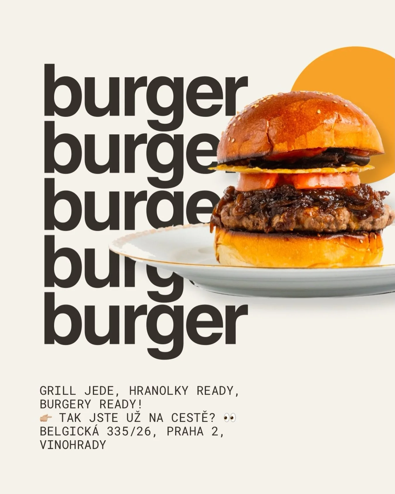 Burger. A zase burger. 
A pak je&scaron;tě jeden🍔🔥 
Na Belgick&eacute; ček&aacute; ten tvůj! 

📍 Belgick&aacute; 335/26, Praha 2 &ndash; Vinohrady 

#dishpraha #burgerpraha #vinohrady #praguefood #kamvpraze