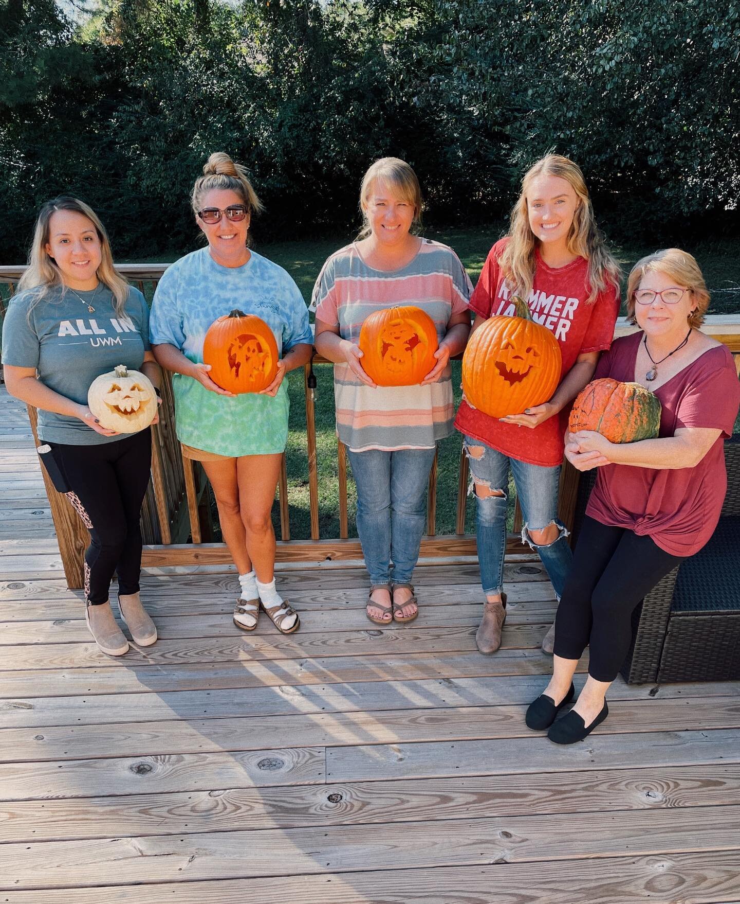 Our 1st annual pumpkin carving contest participants!!!🎃 NMLS #206004