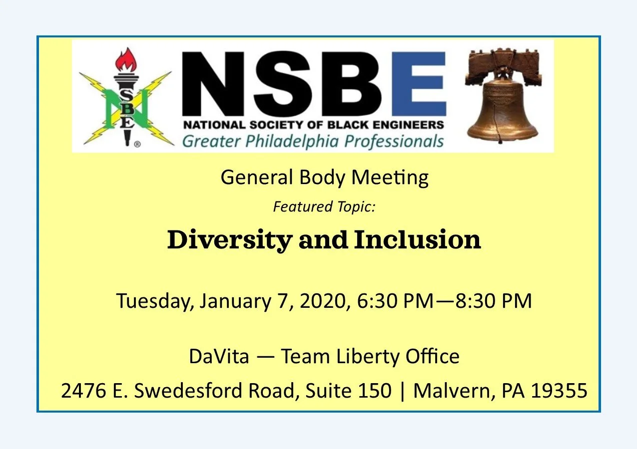 General Body Meeting: Diversity and Inclusion