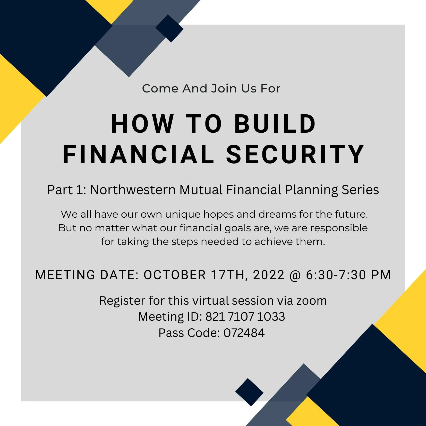 NSBE Finance Series Part 1 