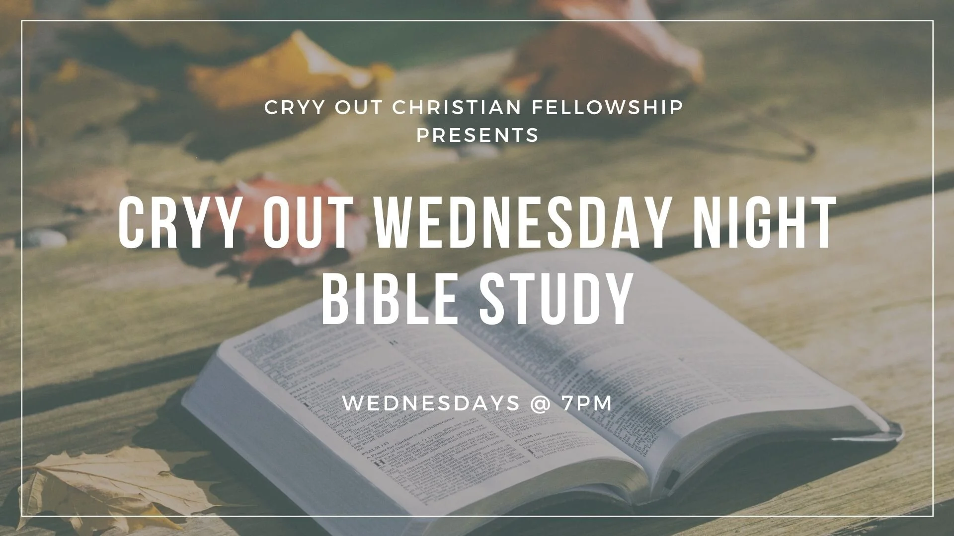 Cryy Out Christian Fellowship