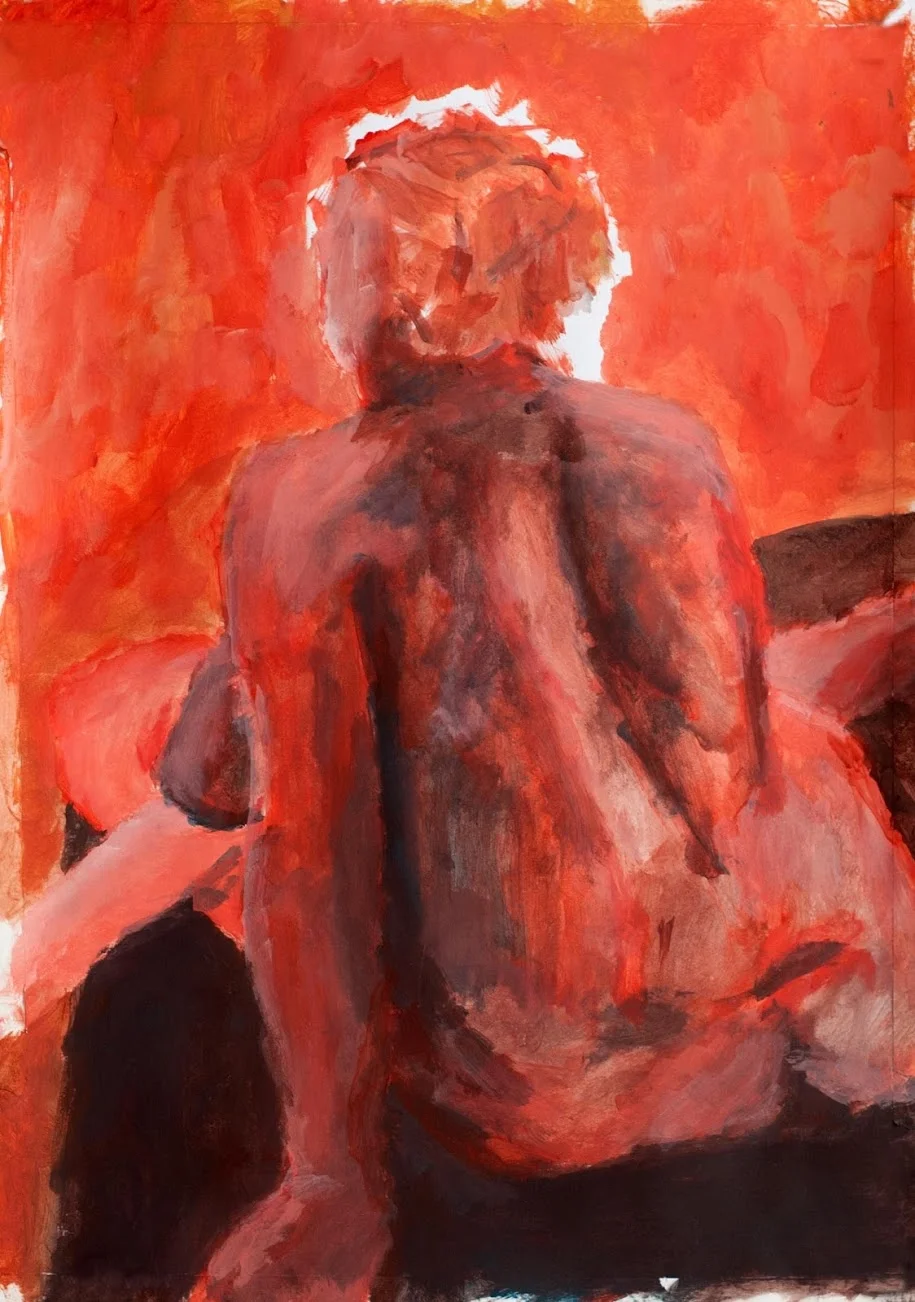 30" x 18" acrylic on paper 