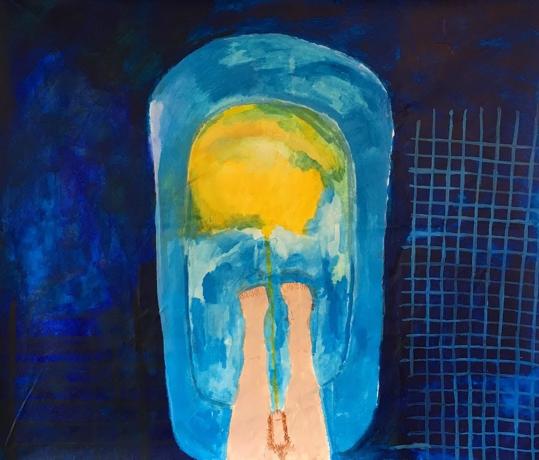 5' x 7' acrylic on unstretched canvas $500