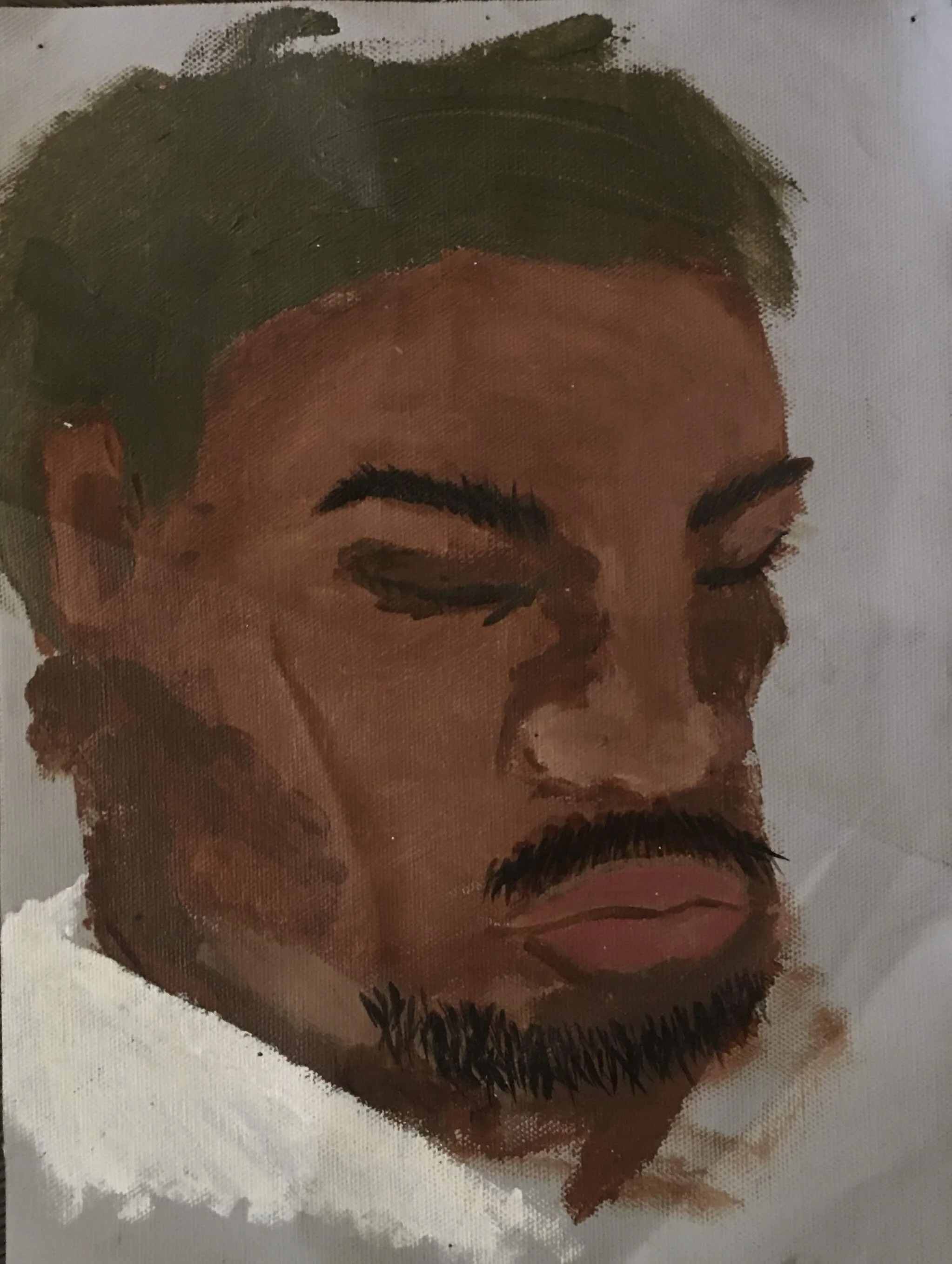 BURGO 12" x 9" acrylic on canvas pad $50