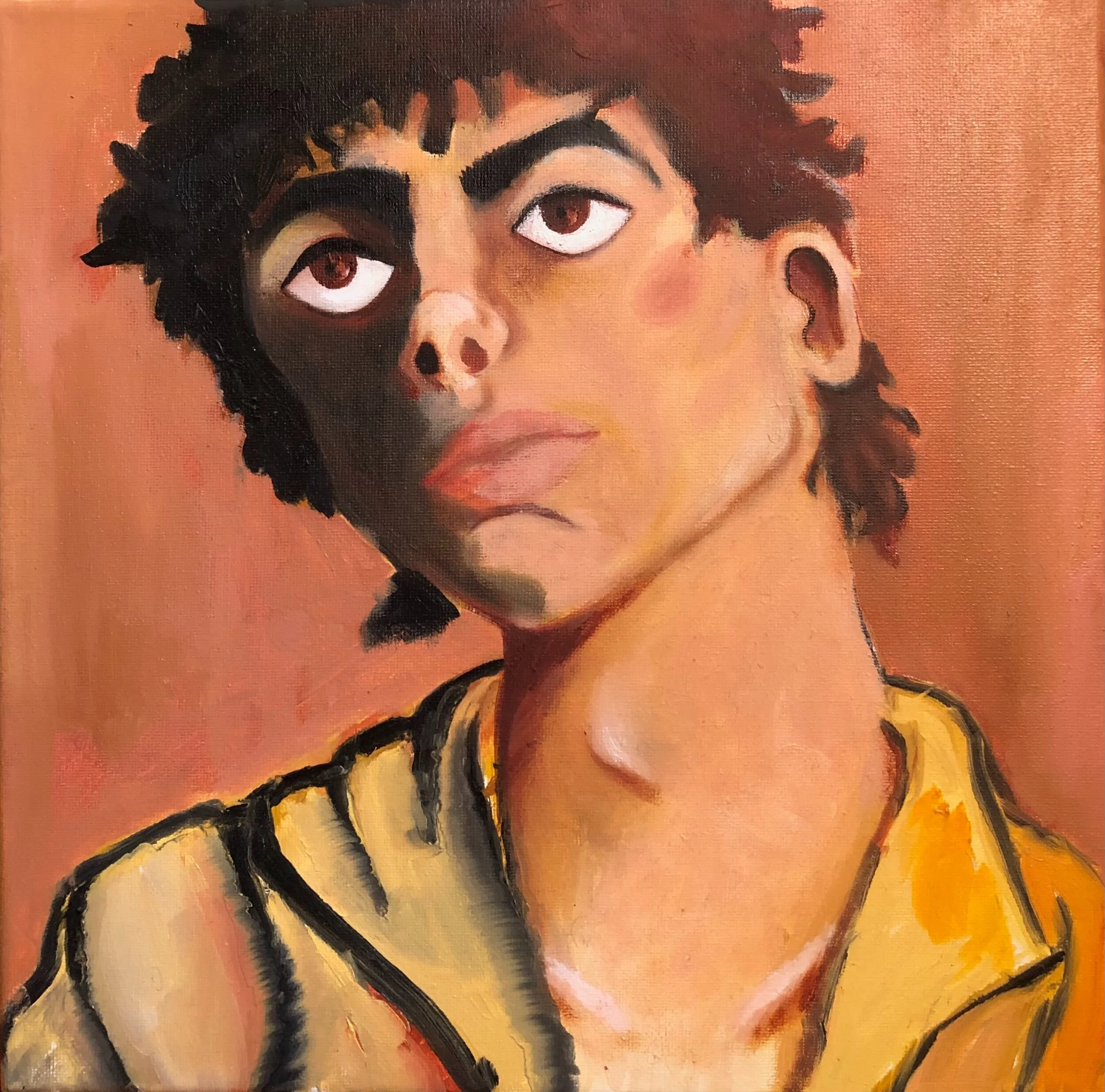 SELF-PORTRAIT II 12" x 12" oil on canvas $200