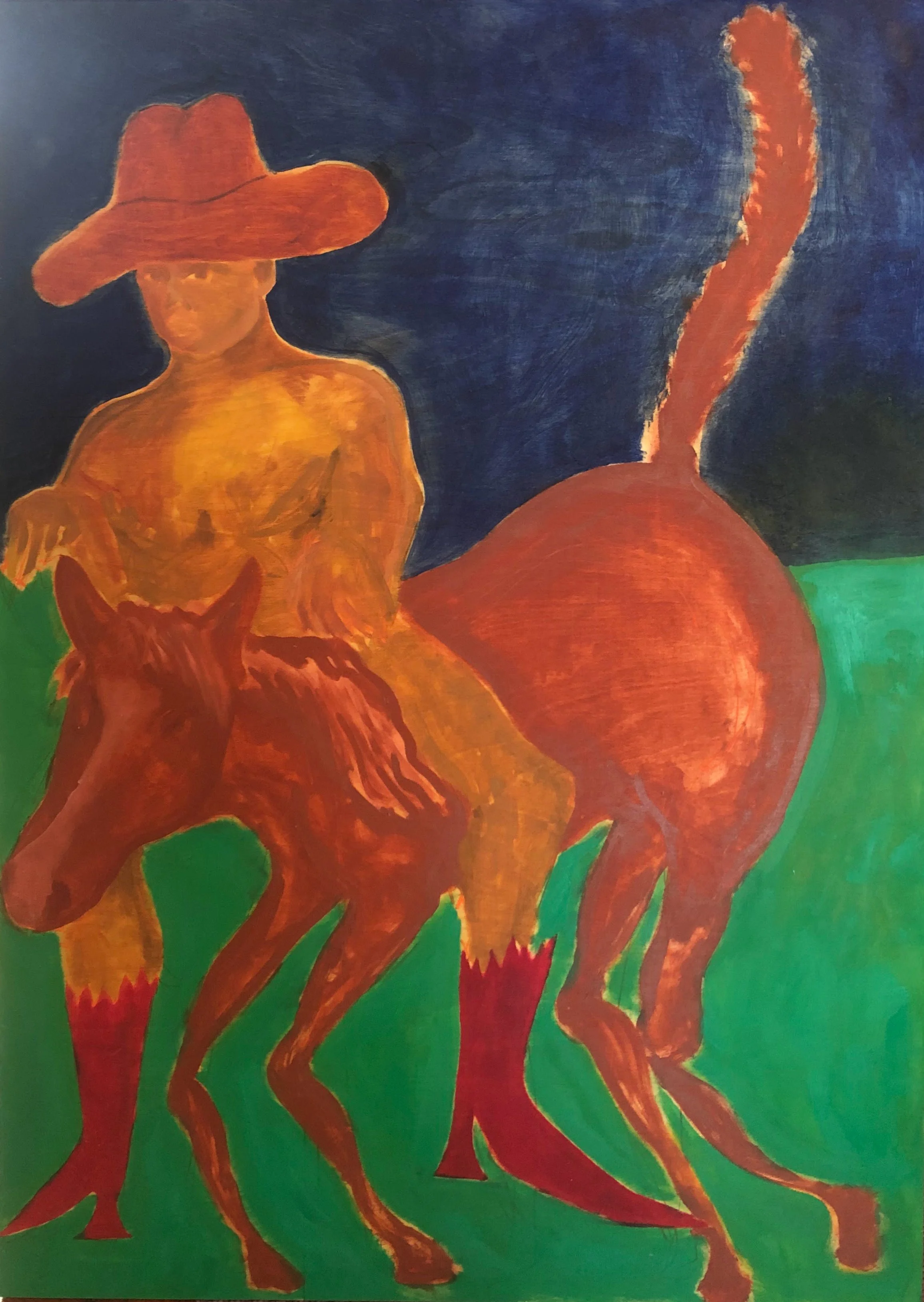 ROBBIE III 42" x 30" acrylic on wood $300